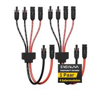 Conector Y Solar 4/6mm² con Conectores Autobloqueantes para Panel Solar | Conector Y Solar 1500V, Cobre Estañado, Aislamiento PPO, IP68, Conector Autobloqueante, Conexión Paralela Flexible