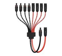 Conector Y Solar 4/6mm² con Conectores Autobloqueantes para Panel Solar | Conector Y Solar 1500V, Cobre Estañado, Aislamiento PPO, IP68, Conector Autobloqueante, Conexión Paralela Flexible