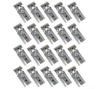 Conectores de abrazadera de tubo en T, 20 juegos, soporte de tubo redondo de acero inoxidable 3x3x3cm para juntas de andamio de tuberías de acero galvanizado