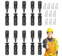 Conectores de cable solar - Accesorios de cables macho y hembra - Cable adaptador para generador - para acampar Marine Chalet Agricultura Casa Camping-Car Exterior Comercial Grupo