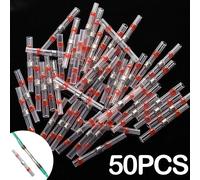 Conectores de cable termorretráctiles SST21, piezas de manga impermeable, empalme eléctrico a tope, Terminal de sellado de soldadura estañada, 50 AWG22-18 VERDE
