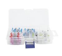 Conectores de empalme termorretráctiles, terminales de crimpado para cables eléctricos aislados e impermeables con sellado activado por calor, manguito transparente de nailon para (100 piezas en caja)
