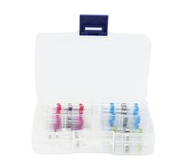 Conectores de empalme termorretráctiles, terminales de crimpado para cables eléctricos aislados e impermeables con sellado activado por calor, manguito transparente de nailon para (50 piezas en caja)