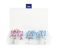 Conectores de empalme termorretráctiles, terminales de crimpado para cables eléctricos aislados e impermeables con sellado activado por calor, manguito transparente de nailon para (150 piezas en caja)