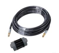Conectores de manguera de repuesto para lavadoras a presión KARCHER K2, diseñados con acoplamientos de clic y resistencia a alta presión para una limpieza eficaz (10 m)