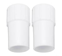 Conectores de manguera de vacío para piscina, adaptadores de manguera de succión en pulgadas para skimmer y limpiador automático, piezas de mantenimiento de piscina de plástico blanco con empuje