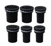 Conectores de tanque de agua for acuario, accesorios de tubería de drenaje, juntas de drenaje, PVC negro, 20/25/32/40/50mm, 1 ud.(20mm)