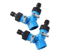Conectores en Y para mangueras de jardín, Conector rápido en forma de Y, divisor de manguera de jardín, hilo femenino de 3/4 pulgadas, azul, 2 uds., lavado de coches