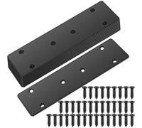 Conectores planos de acero inoxidable para vigas, placa perforada, 10 unidades, color , 170x48 mm