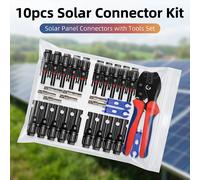 Conectores solares de 600/400/200/100/40/20/10 piezas, enchufes fotovoltaicos de 1000 V y 30 A, kit de conectores para paneles solares, disponible para cables fotovoltaicos/MC de 2,5/4/6 mm² 600pcs(30