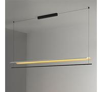 CONERY 3000-6500K Lámpara Colgante Lámpara Colgante Larga Negra Decoración Moderna para el hogar Accesorios de iluminación de suspensión LED Araña LED de Hierro Iluminación Colgante Regulable