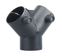 Conexión de conducto - Divisor de válvula de limpiaparabrisas, adaptador para separar el flujo de aire caliente, acoplamiento de manguera con válvulas dobles, componente para ventilación contra el