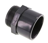 Conexión de PVC Hembra 75x90mm x Macho G 2-1/2''