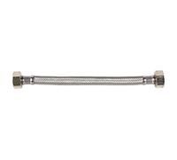 Conexión Flexible | Hembra/Hembra | Acero Inoxidable | H 3/8" - H 3/8" | 20 cm de Longitud | Para lavabo, grifo y cocina