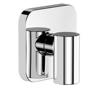 Hansgrohe Codo de pared FixFit Fine Q – cromo, con desconector y válvula antirretorno 28884000