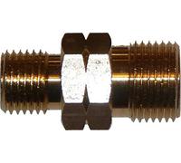 Conexión para manguera de gas de 1/4" o 3/8" izquierda y derecha - Conexión de tubería (1/4" izquierda x 3/8" izquierda)