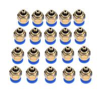 Conexiones rápidas neumáticas de tubo de aire de 4 mm, conector de empuje recto de rosca macho, conector rápido de codo neumático de 1/4 conector rápido, para conexión rápida(PC4-M5)