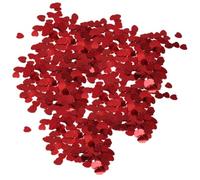 Confeti de Corazones Rojo de Plástico 2 Paquetes, 300 Piezas