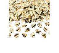 PartyDeco - Confeti de mesa hojas tropicales doradas metalizadas 15 g