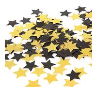 Confetti - Paquete de 800 círculos de confeti con purpurina, 1.2 pulgadas, dorado y negro para decoración de bodas y fiestas (estilo 4)