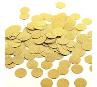 Confetti - Paquete de 800 círculos de confeti con purpurina, 1.2 pulgadas, dorado y negro para decoración de bodas y fiestas (estilo 2)