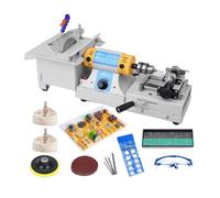 Configuración estándar, máquina para facetar gemas, sierra multifuncional para lapidaria de joyería, 750 W, velocidad de rotación ajustable de 800 a 10000 rpm, para artesanos de la joyería, ideal pa