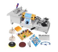 Configuración estándar, máquina para facetar gemas, sierra multifuncional para lapidaria de joyería, 750 W, velocidad de rotación ajustable de 800 a 10000 rpm, para artesanos de la joyería, ideal pa