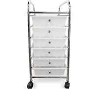 Confortime - Cajonera de metal con 6 cajones, 66.5cm - Organizador compacto y duradero para espacios reducidos, diseño moderno y elegante