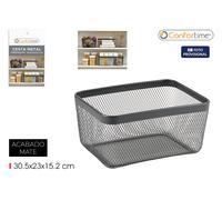 Confortime Cesta Metal Ordenación 30.5X23X15.2