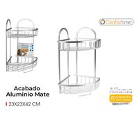 Confortime Estantería de Baño Alluma con 2 Bandejas