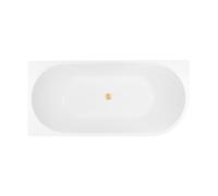 Conjunto bañera de esquina Oltens Delva 11007000, embellecedor de tapón Oltens 09002810