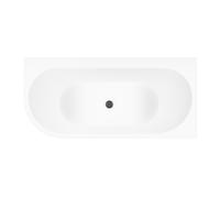 Conjunto bañera de esquina Oltens Hulda 11002000, embellecedor de tapón Oltens 09002400