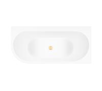 Conjunto bañera de esquina Oltens Hulda 11002000, embellecedor de tapón Oltens 09002800