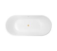 Conjunto bañera exenta Oltens Inga 12004000, embellecedor de tapón Oltens 09002810