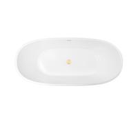 Conjunto bañera exenta Oltens Stora 12001000, embellecedor de tapón Oltens 09002800