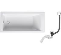Conjunto bañera rectangular Roca Savai A248588000, sifón para bañera Oltens Fusa 03002100
