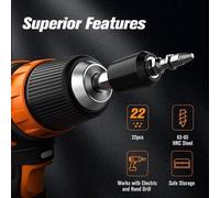 Conjunto completo de extractores de tornillos para diversos tipos de tornillos y trabajos