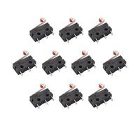 Conjunto de 10 Micro Interruptores de Palanca 250V 5A SPDT 1NO 1NC - Interruptores de Acción Rápida con 3 Pines para Electrodomésticos y Equipos Electrónicos，interruptor final de carrera