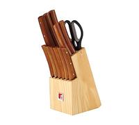 Conjunto de 13 cuchillos y taco BG-8911-MM Natural de Bergner