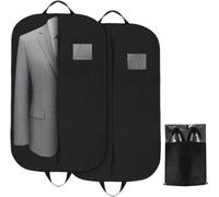 Conjunto de 2 armarios impermeables con compartimento para zapatos, de 120 x 60 cm, armarios plegables con cremallera