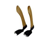 Conjunto de 2 azuelas de talla de madera para cuencos: una azuela pequeña y una azuela grande, ambas con biselado en el interior.