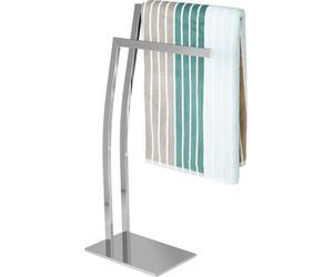 Conjunto de 2 piezas Bad Set WIMEDO: soporte para toallas de pie, juego de WC sin necesidad de taladrar, dispensador de papel higiénico plateado, escobilla para inodoro