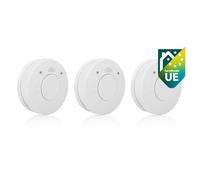 Smartwares Detectores de humo FSM-12503 – Sensor óptico, 85 dB, batería 10 años – Juego de 3