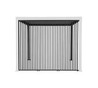 Conjunto de 3 persianas verticales 1m pérgola bioclimática , triomphe persianas 1m, antracita, 92.5x6x236 cm