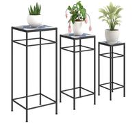 Conjunto de 3 soportes para plantas Outsunny, de 71 cm de altura, ideales para colocar flores tanto en interiores como en exteriores