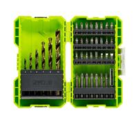 Estuche de 38 Puntas para Perforación y Atornillar Ryobi RAK38SDD