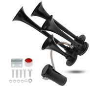 Conjunto de 4 trompetas, bocina de aire de 185 dB con compresor