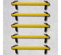 Conjunto de 5 Escalones de Escalada Montados en la Pared ISOP | Escalones Antideslizantes para Pared de Concreto | Escalera Duradera para Casa, Tanque o Pozo | Escalera de Peldaños de Acero Inoxidable
