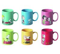 Conjunto de 6 tazas de té "Excelsa", diseño "Peanuts", capacidad de 35 olor marrón
