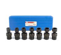 Conjunto de 7 herramientas de impacto de 1/2 pulgada métricas con codos